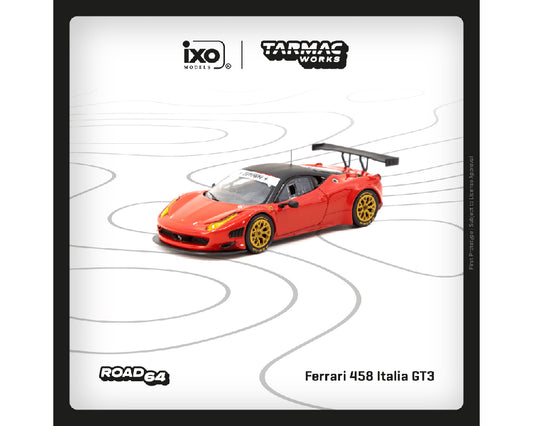 (Preorder) Tarmac Works 1:64 #073 Ferrari 458 Italia GT3 – Red – Hobby64