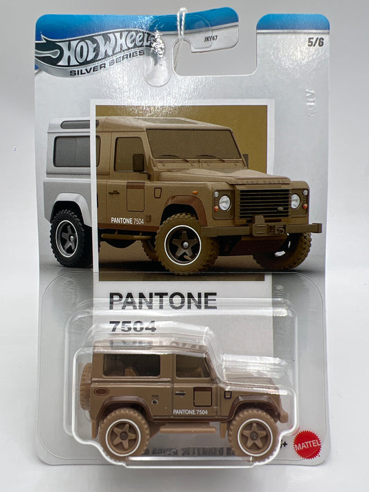 Hot Wheels Silver Series Pantone 7504 #5 Land Rover Defender 90 Brown 164E