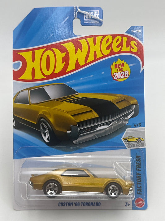 2026 Hot Wheels Q Case #114 Custom 66 Toronado gold