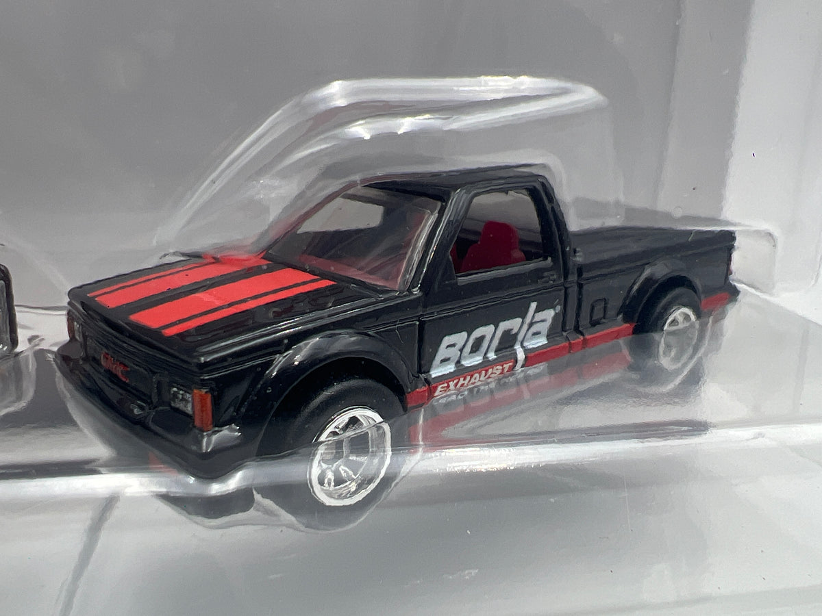 Hot Wheels Premium Target 2 Pack Borla 83 Chevy Silverado & 91 GMC Syclone W/Protector
