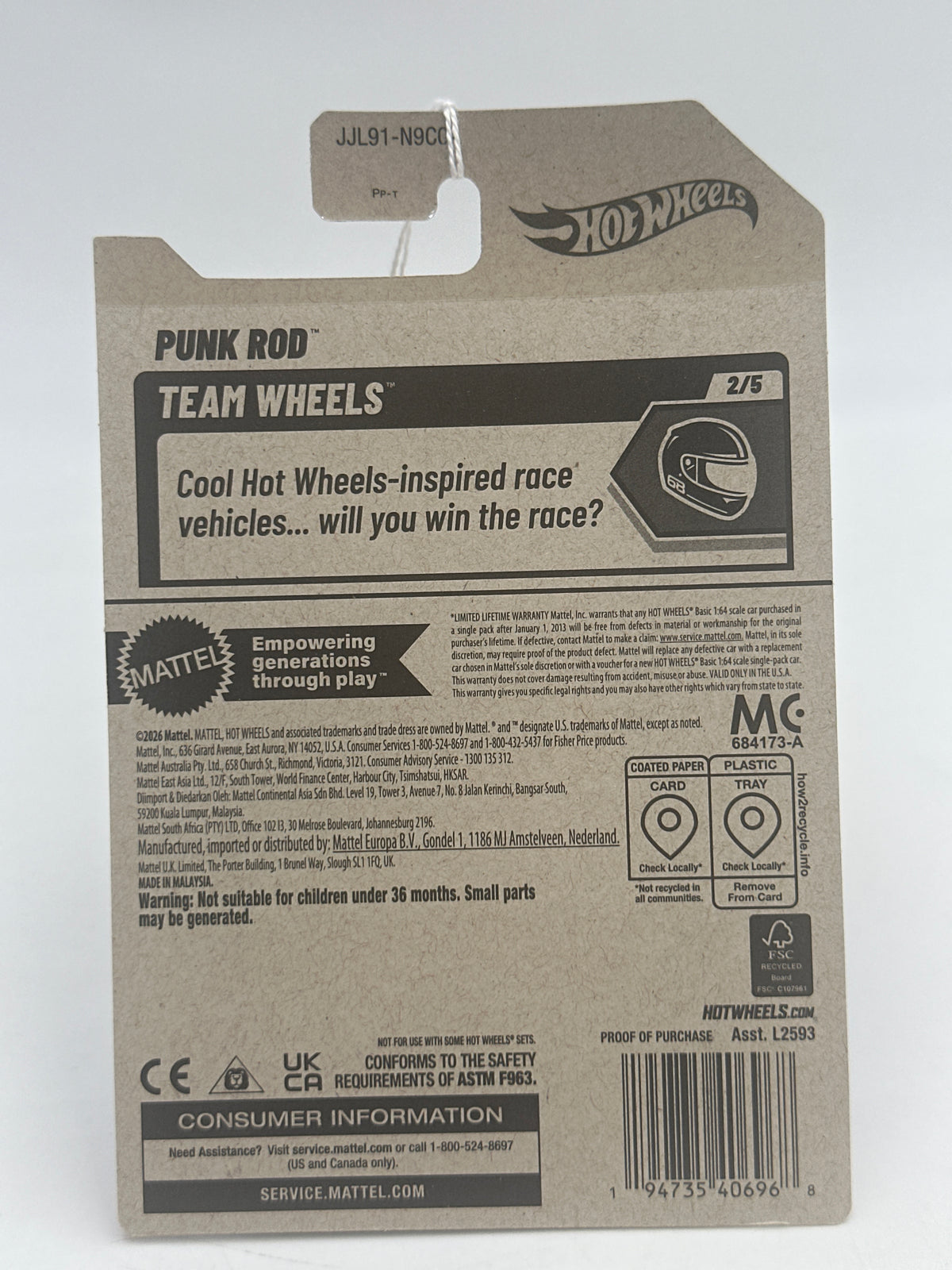 2026 Hot Wheels Q Case #200 Punk Rod white