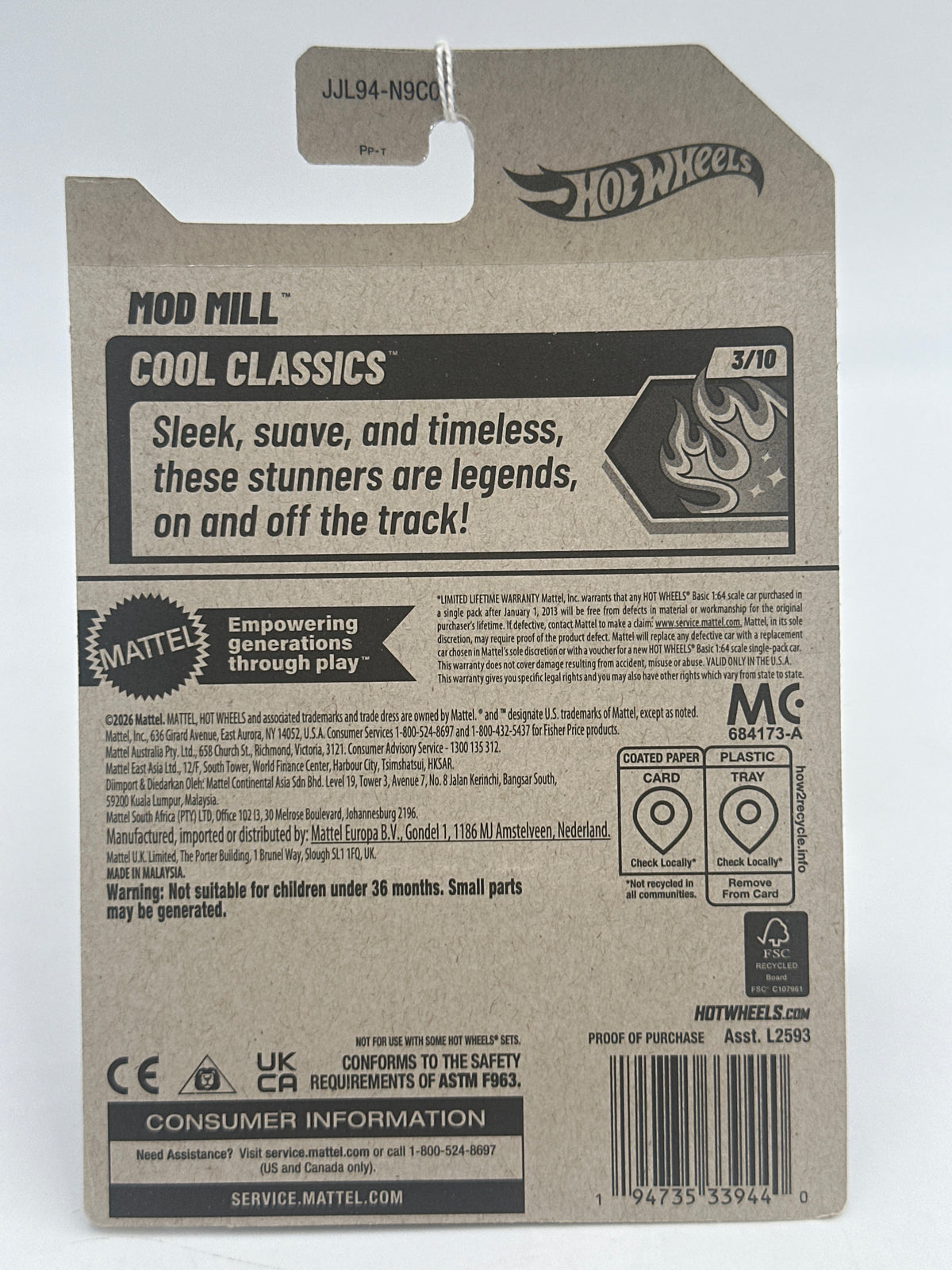 2026 Hot Wheels Q Case #204 Mod Mill