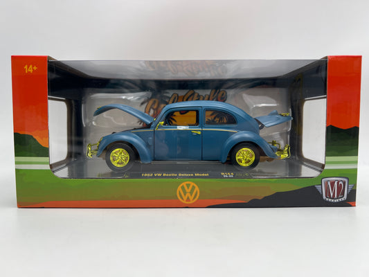 M2 Machines 1/24 Scale R144 CHASE Cal-Style 1952 VW Beetle Deluxe Model Blue