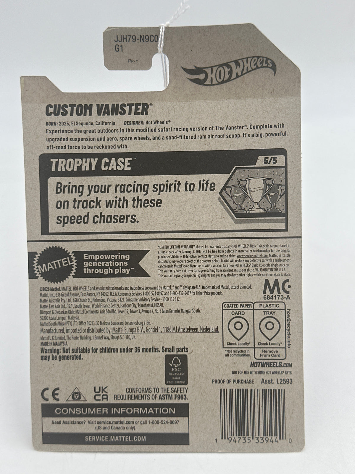 2026 Hot Wheels Q Case # 248 Custom Vanster