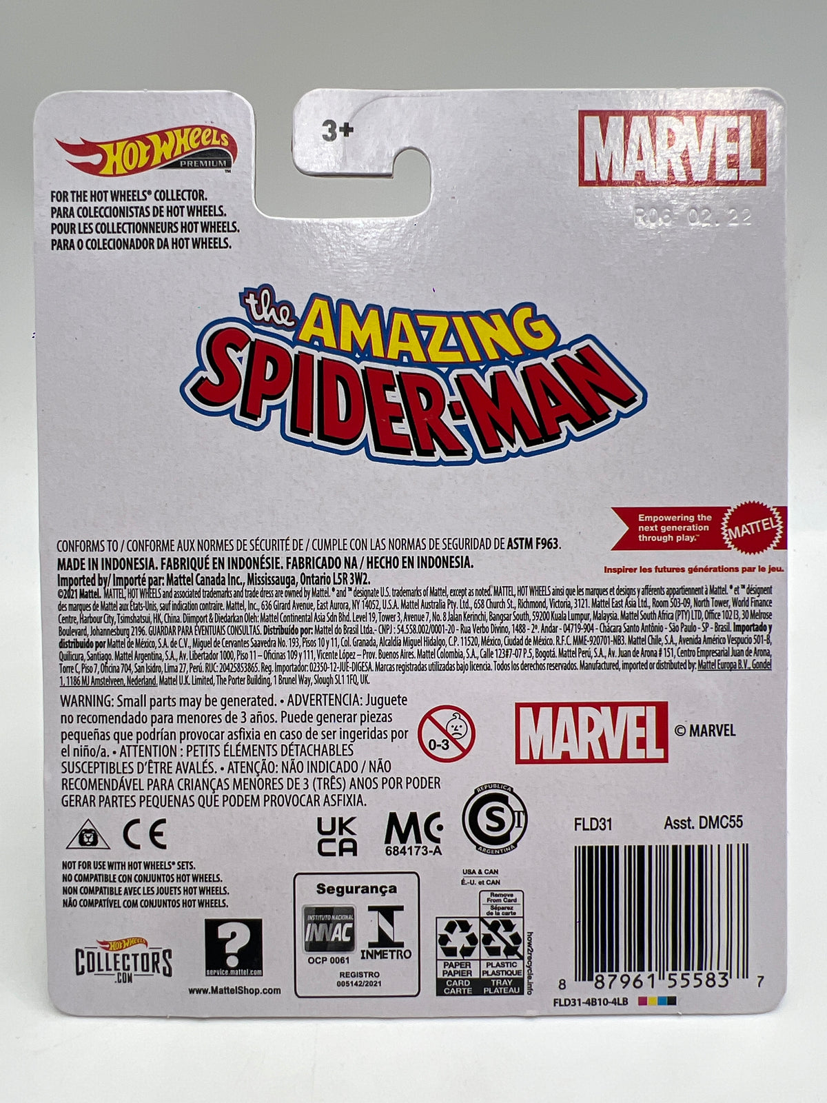 Hot Wheels Premium The Amazing Spider-Man Spider-Mobile 267E