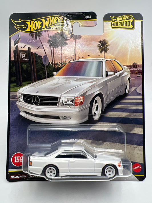 Hot Wheels Premium Boulevard #159 Mercedes-Benz 560 SEC AMG White 259A