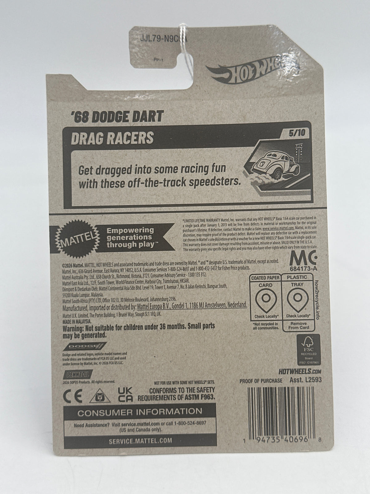 2026 Hot Wheels Q Case #104 68 Dodge Dart