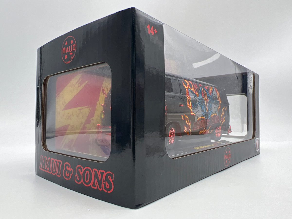 M2 Machines 1/24 Scale R139 CHASE Maui And Sons 1960 VW Delivery Van Black