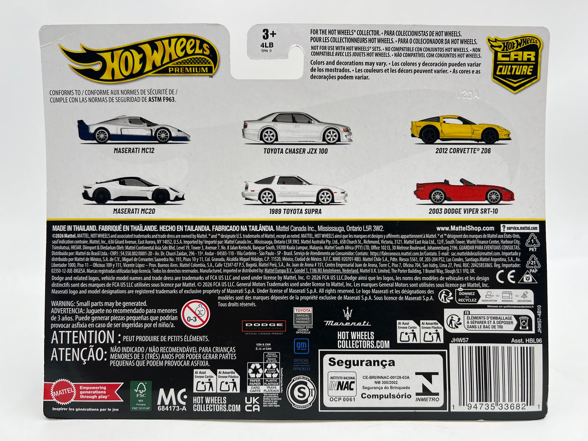 2026 Hot Wheels Premium Target 2 Pack Toyota Chaser JZX 100 & 1989 Toyota Supra White 282C
