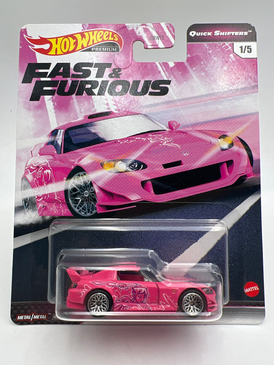Hot Wheels Premium Fast & Furious Quick Shifters #1 Suki Honda S2000 Pink W/Protector