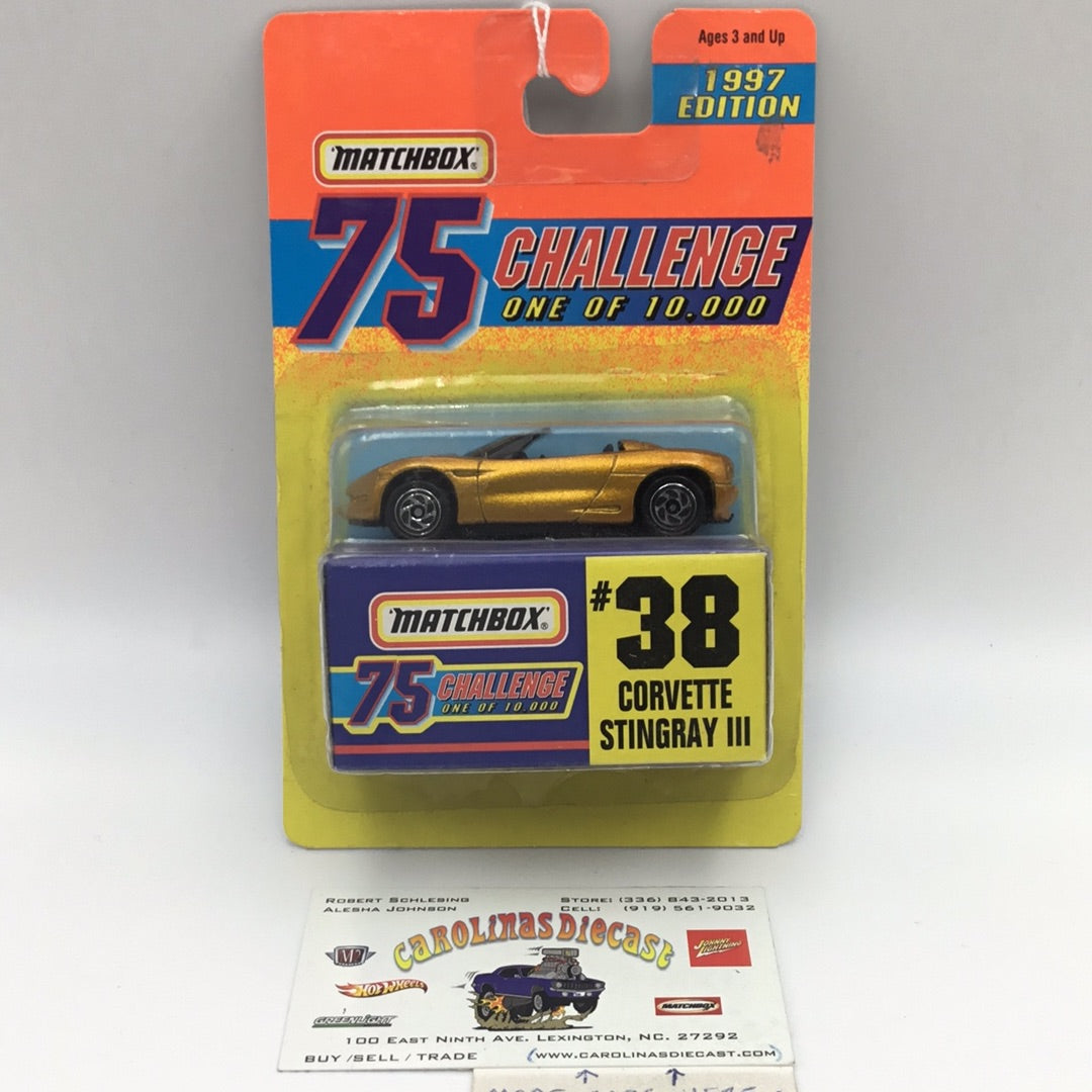 Matchbox 75 Challenge #38 Corvette Stingray III SR