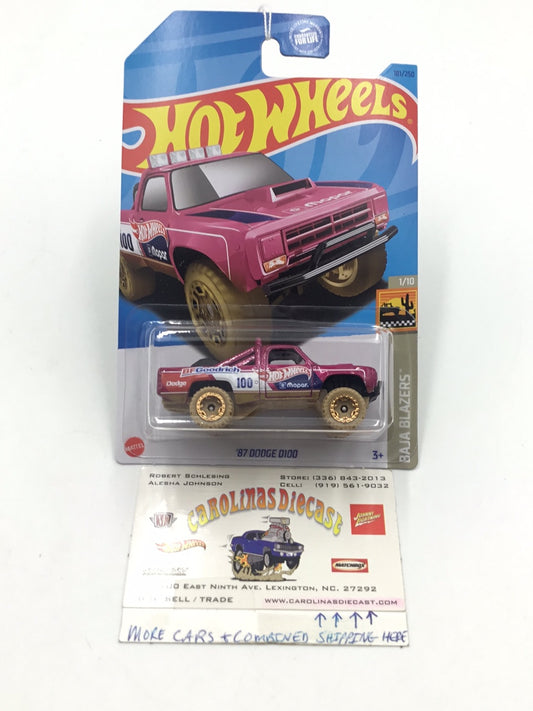 2023 hot wheels K case #181 87 Dodge D100 47C