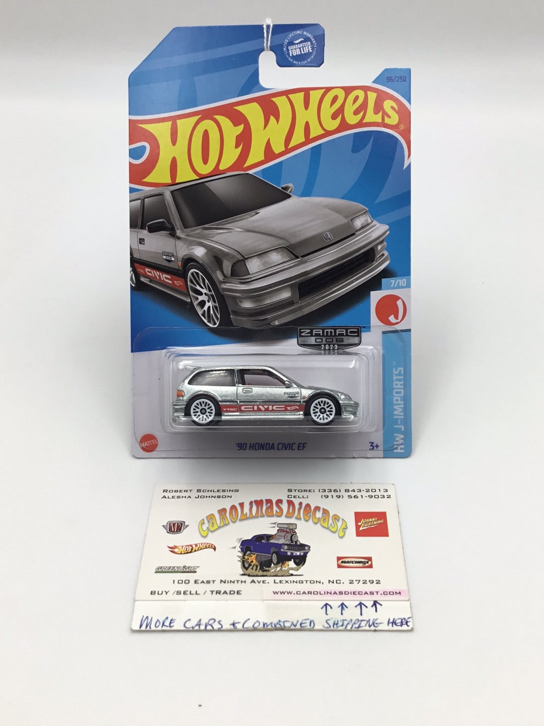 2023 hot wheels H case #96 90 Honda Civic EF Zamac #6