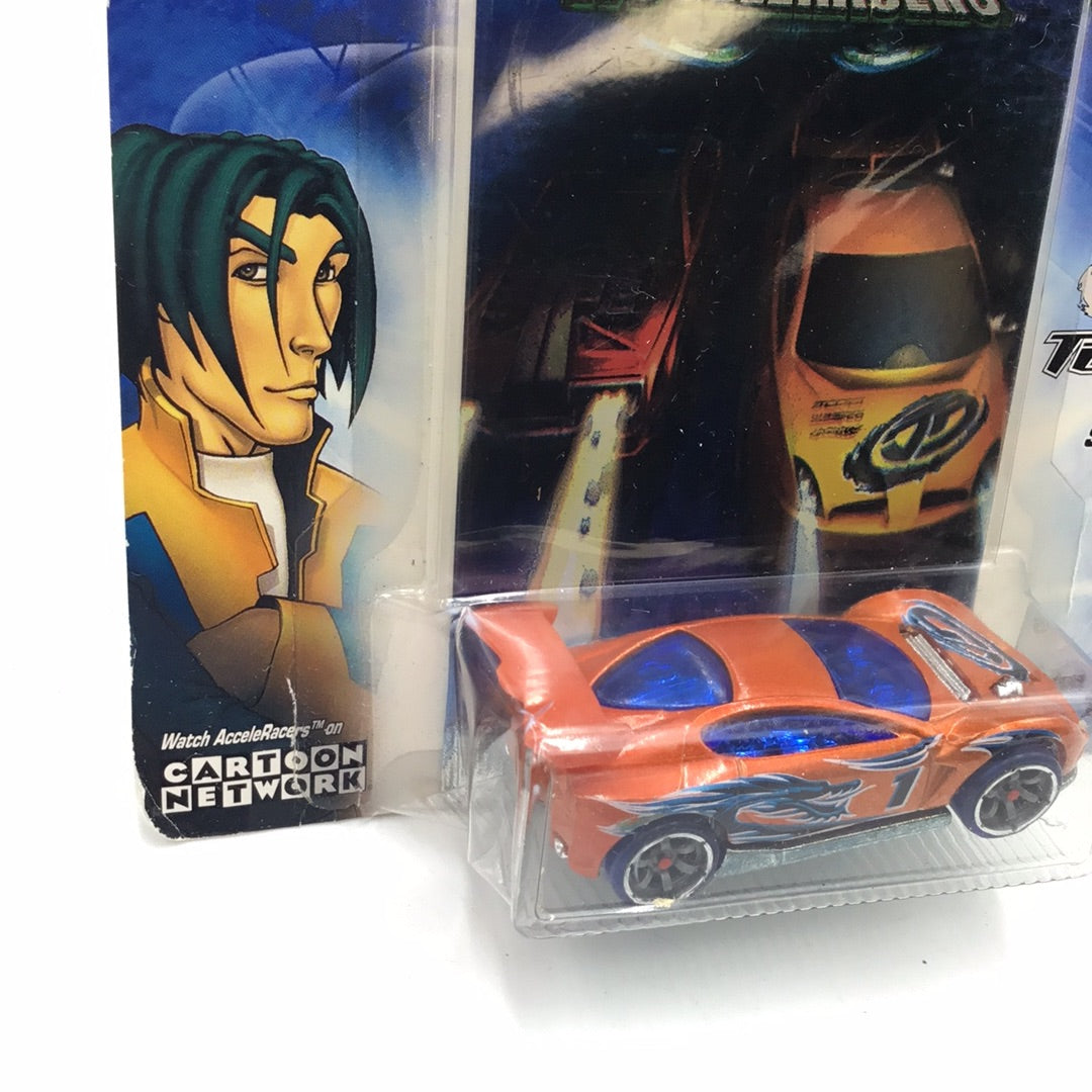 Hot wheels Acceleracers Teku Synkro orange wing 3 of 9 #1