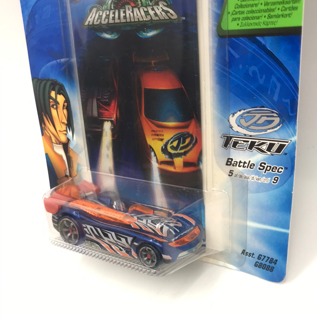 Hot wheels Acceleracers Teku Battle Spec 5 of 9 VHTF Blue CM6 int. Car –  carolinasdiecast