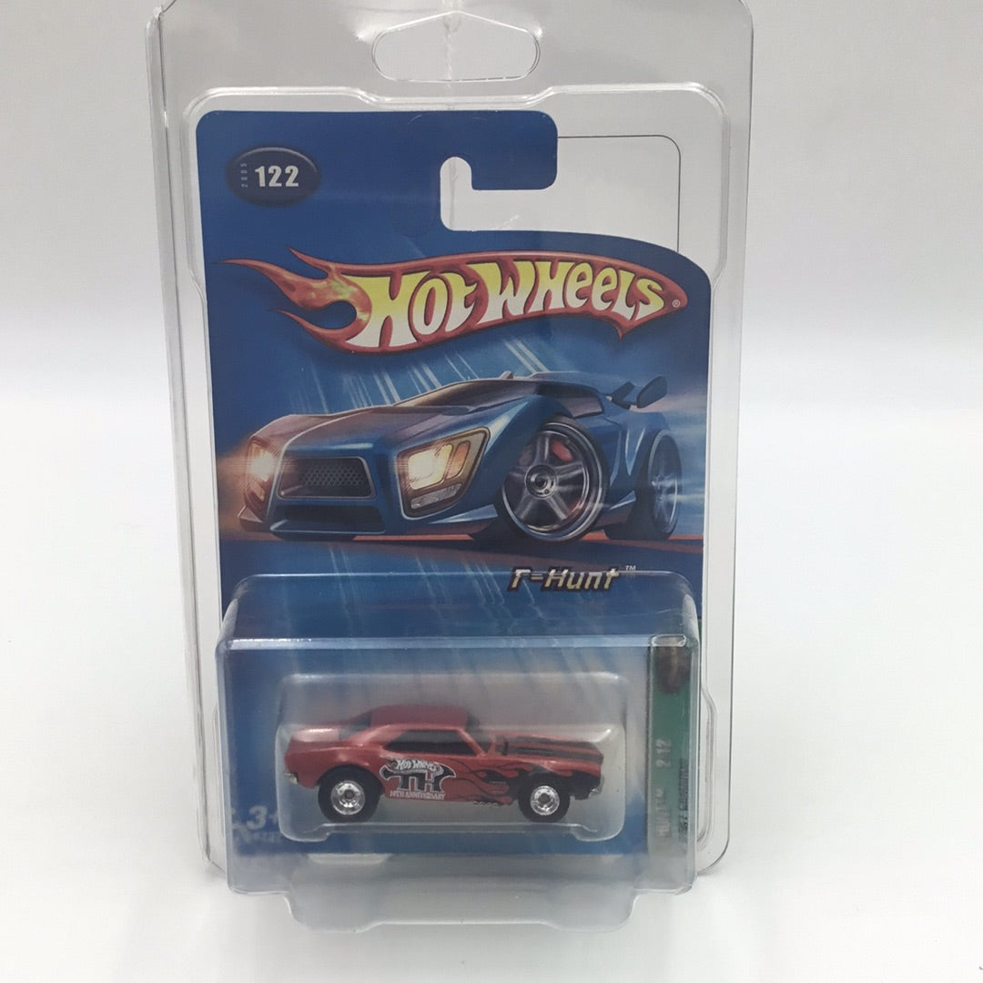 2005 Hot Wheels #122 Treasure Hunt 1967 Camaro real riders W/protector