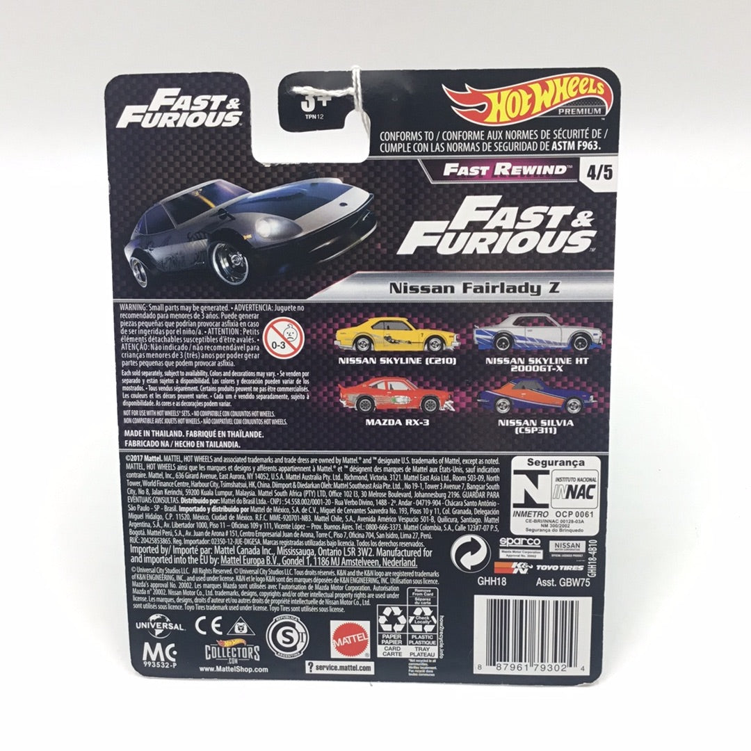 Hot wheels premium fast and furious Fast Rewind 4/5 Nissan Fairlady Z I2