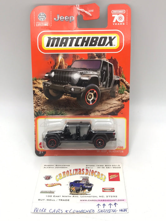 2023 matchbox 70 years #41 20 Jeep Gladiator black 41G