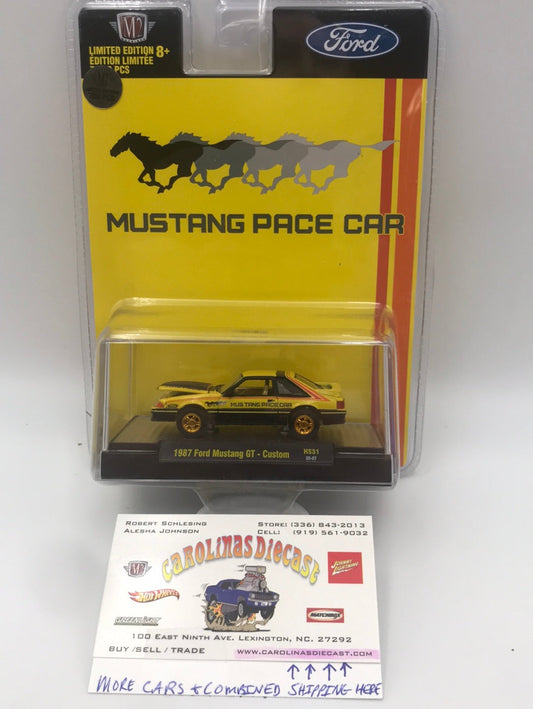 M2 Machines 1987 Ford Mustang GT Custom CHASE hobby exclusive mustang pace car HS31