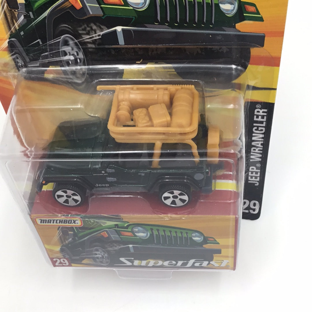Matchbox Superfast #29 Jeep Wrangler green limited to 15,500 (R2)