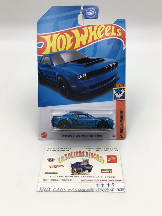 2023 hot wheels H case #151 18 Dodge Challenger SRT Demon 47G