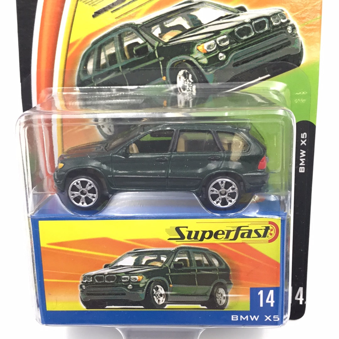 Matchbox Superfast #14 BMW X5 Dark Green Limited to 10,000 (R4)