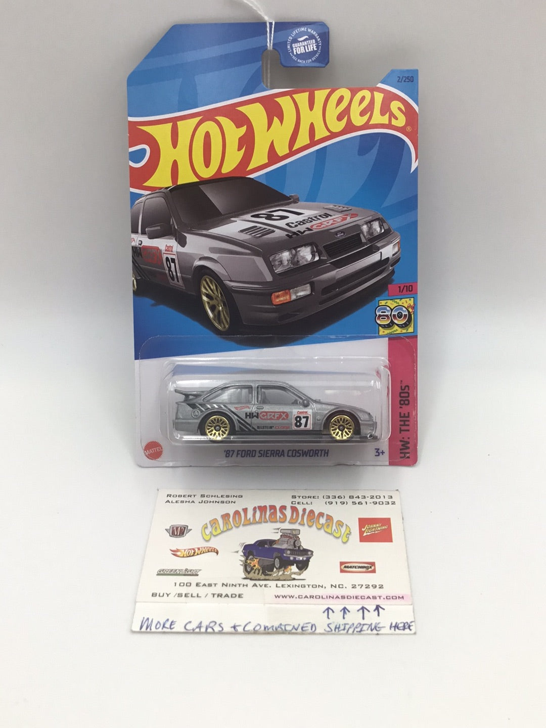 2023 hot wheels J case #2 87 Ford Sierra Cosworth 20H