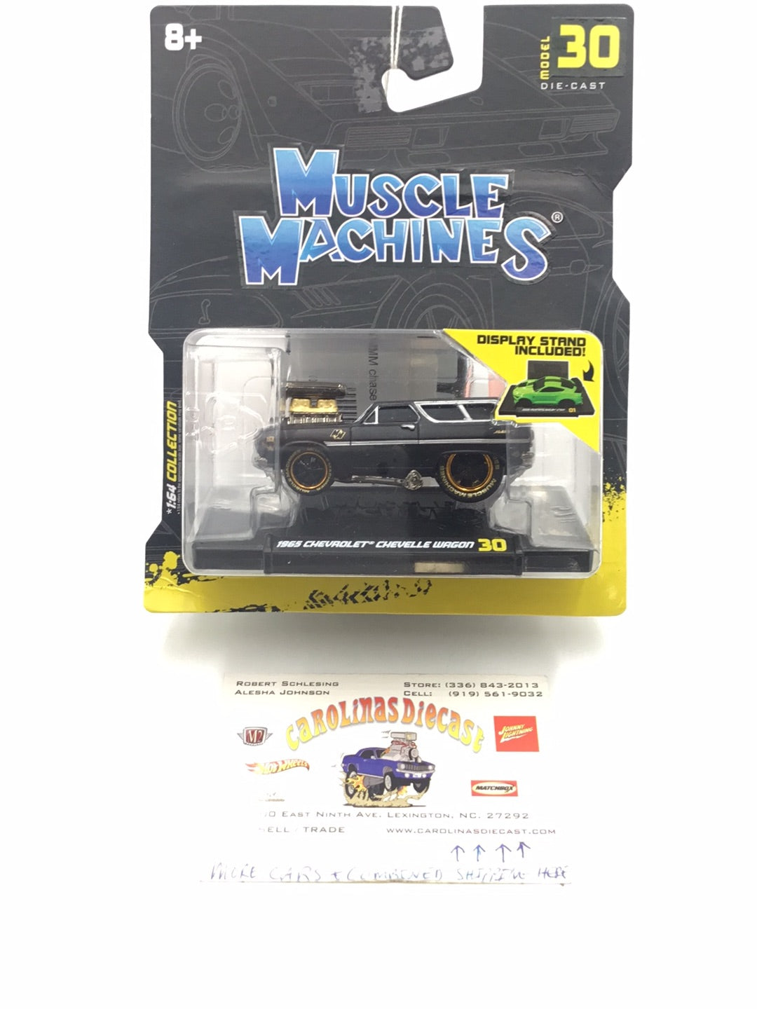 Muscle machines model #30 1965 Chevrolet Chevelle Wagon chase