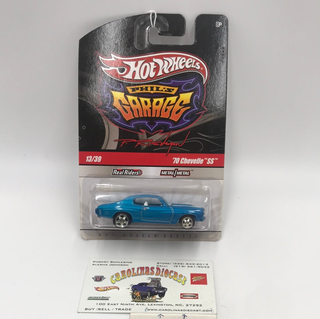 Hot wheels Phils garage #13 1970 Chevelle SS real riders