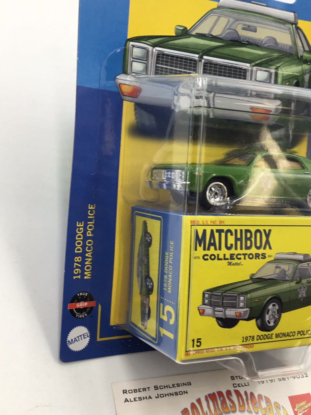 2023 matchbox Collectors #15 1978 Dodge Monoco Police Car 15/22
