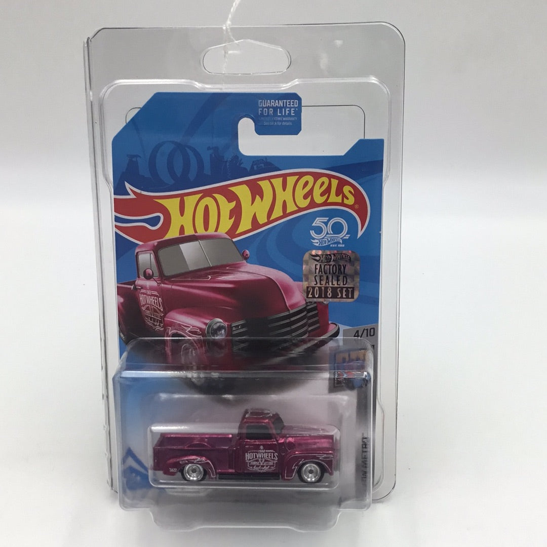 2018 hot wheels super treasure hunt 52 Chevy factory sealed sticker W/Protector