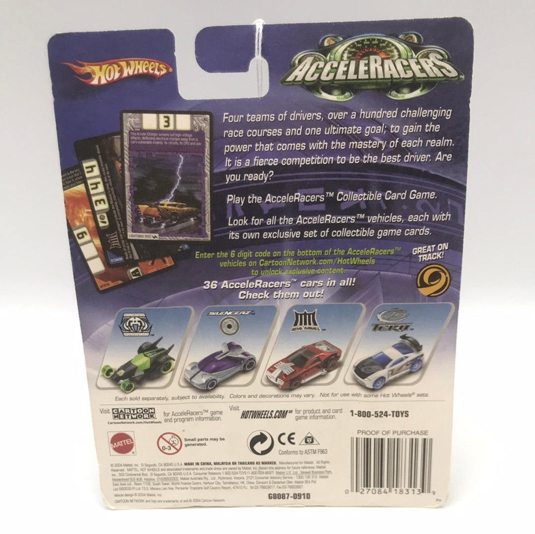 Hot wheels Acceleracers Teku Power Rage 6 of 9 HTF Blue CM6