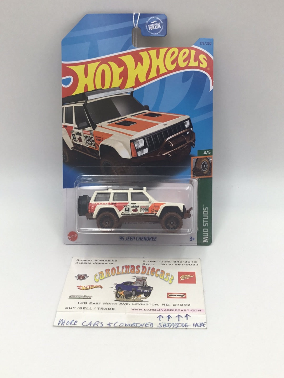 2023 hot wheels J case treasure hunt #176 95 Jeep Cherokee 62B