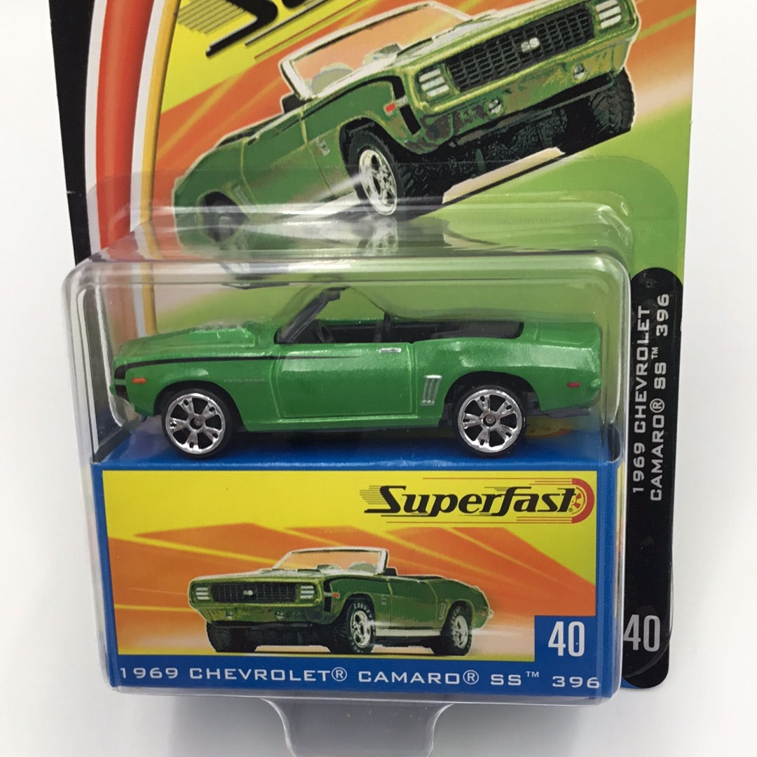 Matchbox Superfast #40 1969 Chevrolet Camaro SS 396 green limited to 15,000 (Q7)