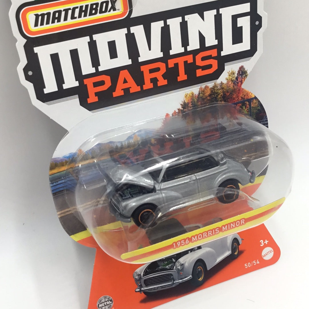 2023 Matchbox Moving Parts 1956 Morris Minor silver 168o