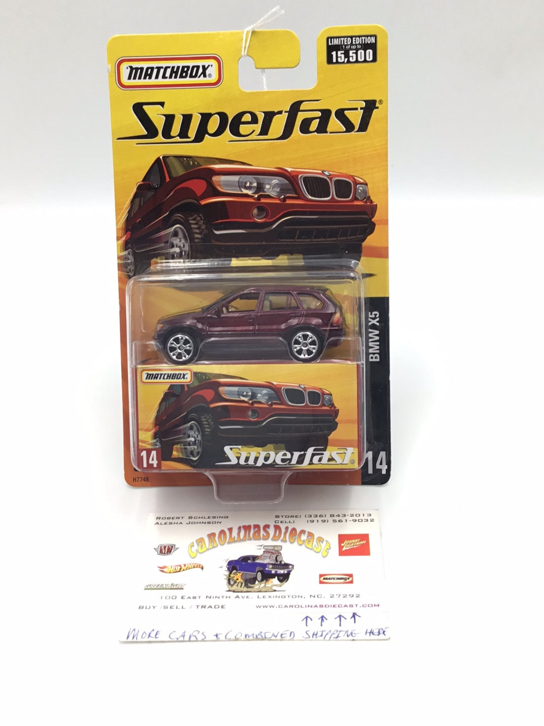 Matchbox Superfast #14 BMW X5 Maroon Limited to 15,500 (Q7)