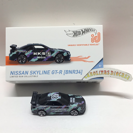 Hot Wheels ID Nissan Skyline GT-R BNR34 HKS series 2 VHFT