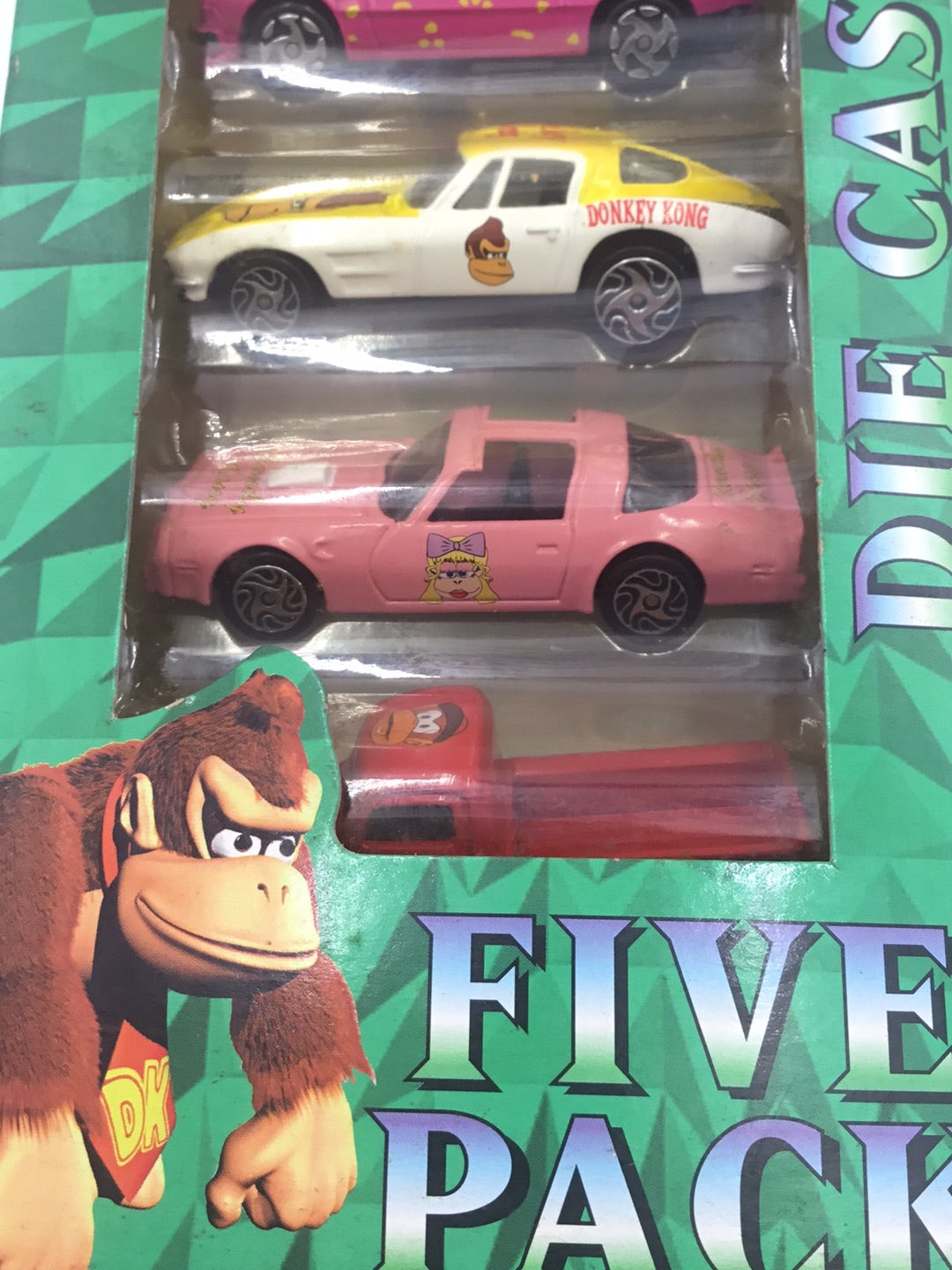 Racing Champions 5 Pack Donkey Kong Country Nintendo htf