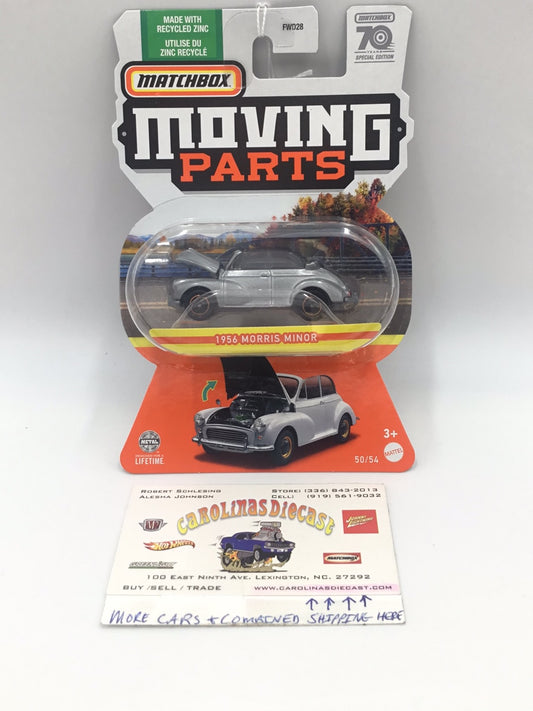 2023 Matchbox Moving Parts 1956 Morris Minor silver 164A