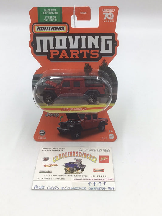 2023 Matchbox Moving Parts Jeep Gladiator red