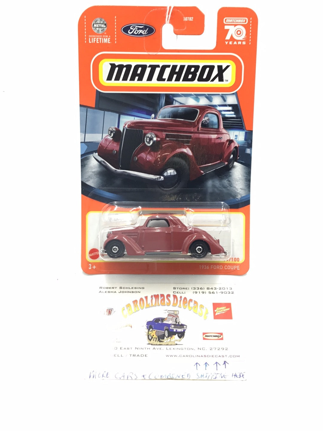 2023 matchbox #19 1936 Ford Coupe KK6