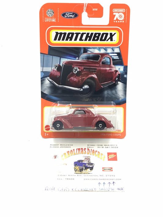 2023 matchbox #19 1936 Ford Coupe KK6