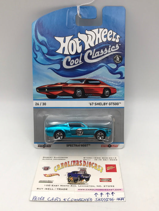 Hot wheels cool classics 67 Shelby GT500 26/30 metal/metal retro slots orange car on card Z6