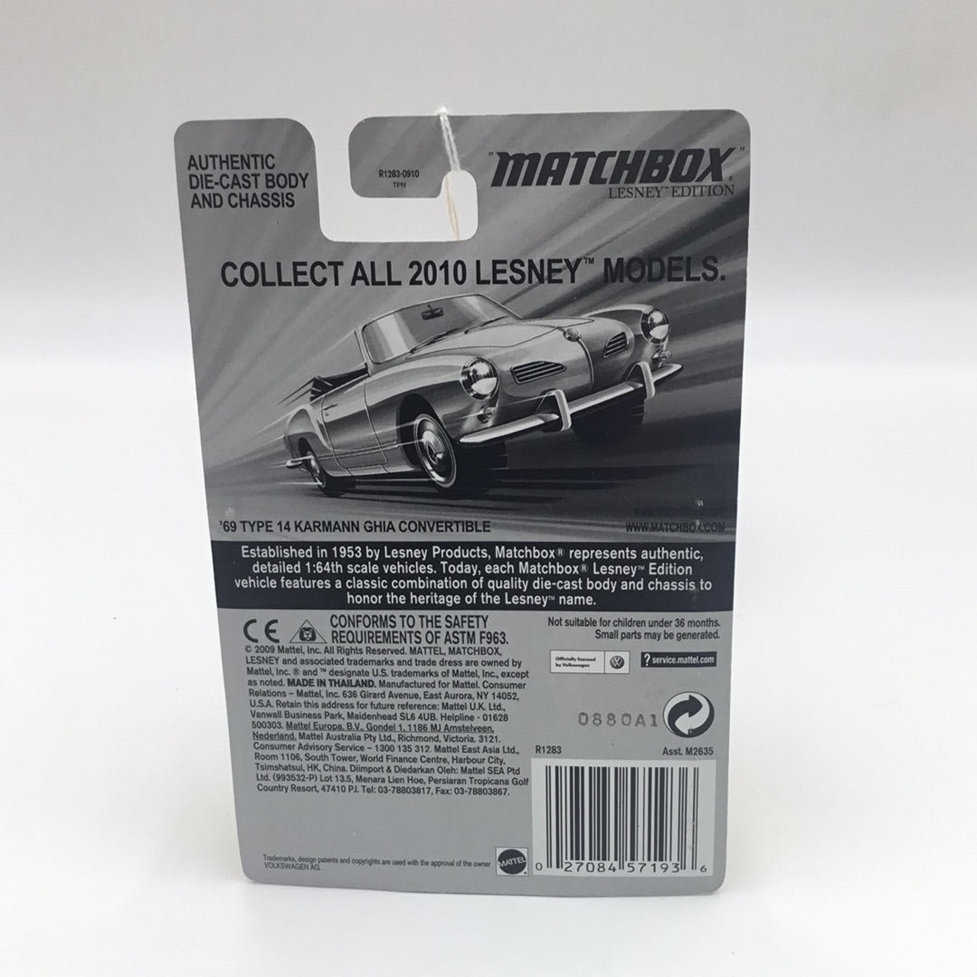 Matchbox Lesley Edition 69 Type 14 Karmann Ghia Convertible VHTF