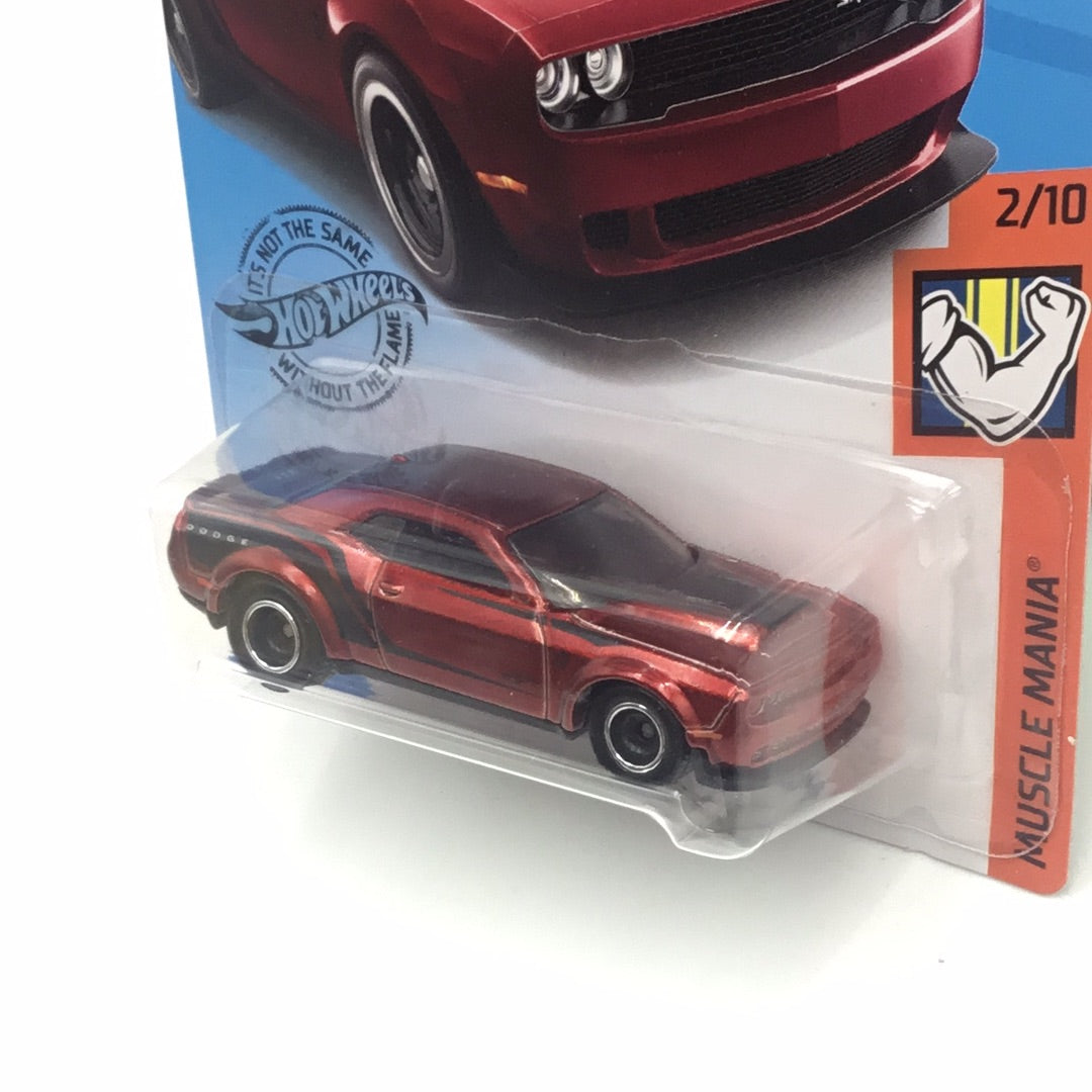 2019 hot wheels super treasure hunt #194 18 Dodge Challenger SRT Demon factory sealed sticker W/Protector