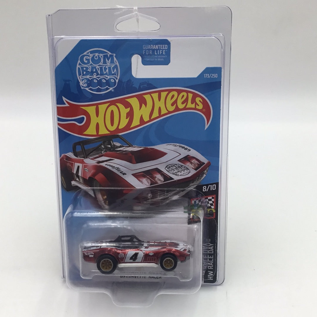 2019 hot wheels super treasure hunt #173 69 Corvette Racer W/Protector