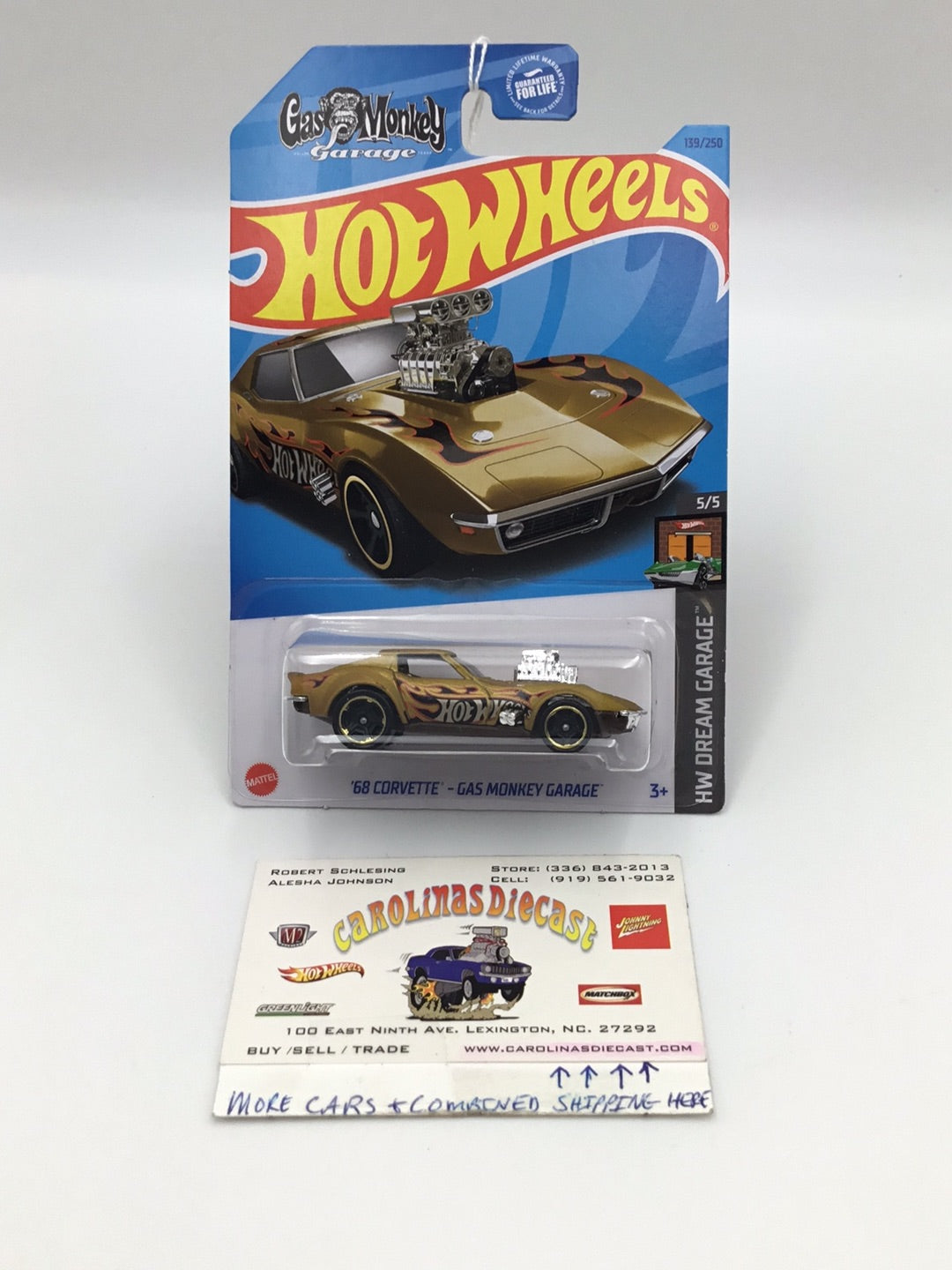 2023 hot wheels H case #139 68 Corvette Gas Monkey Garage 7B