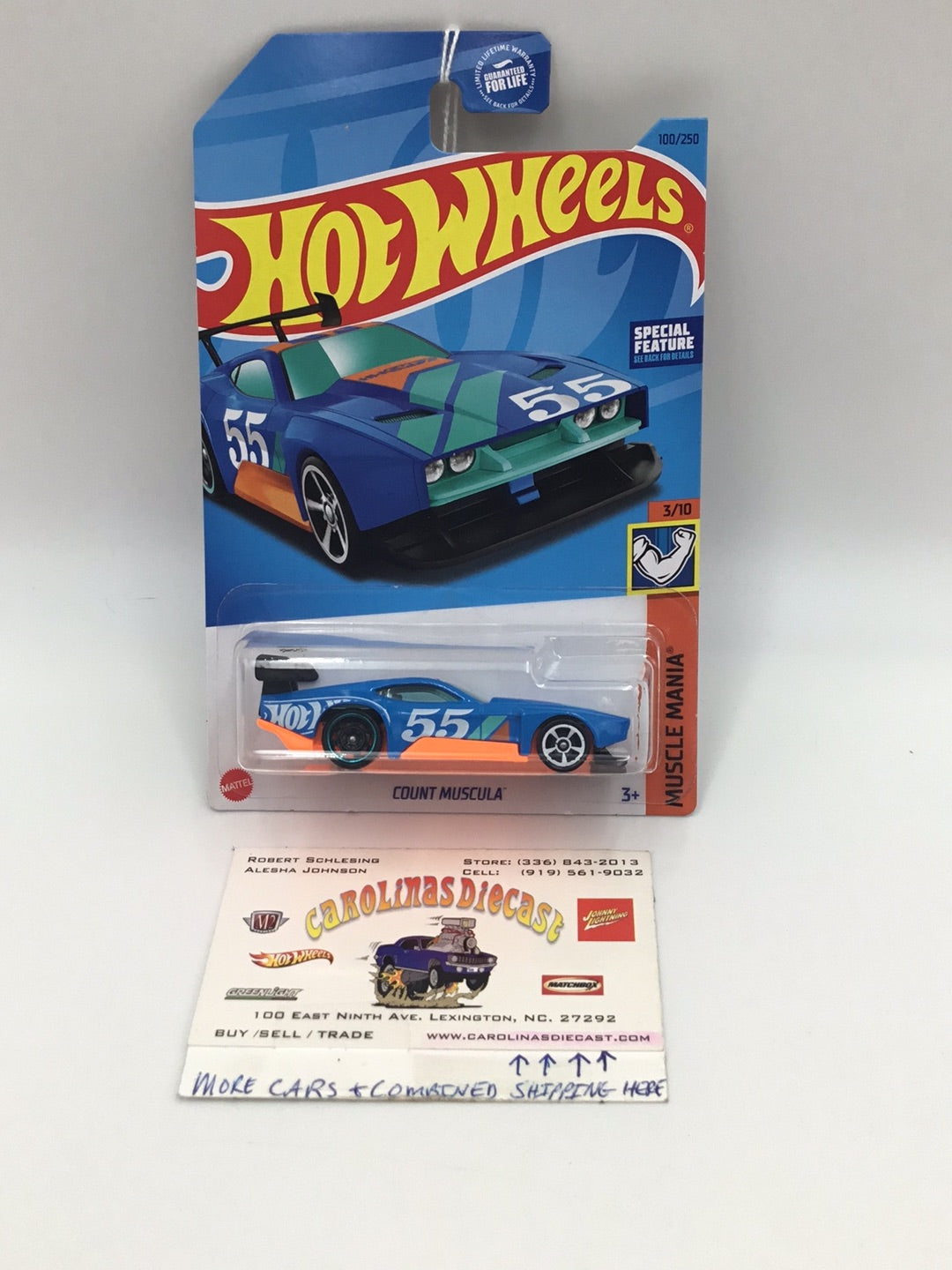 2023 hot wheels J case #100 Count Muscula