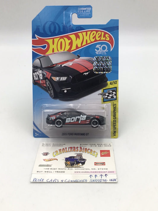 2018 hot wheels super treasure hunt 2015 Ford Mustang GT factory sealed sticker W/Protector