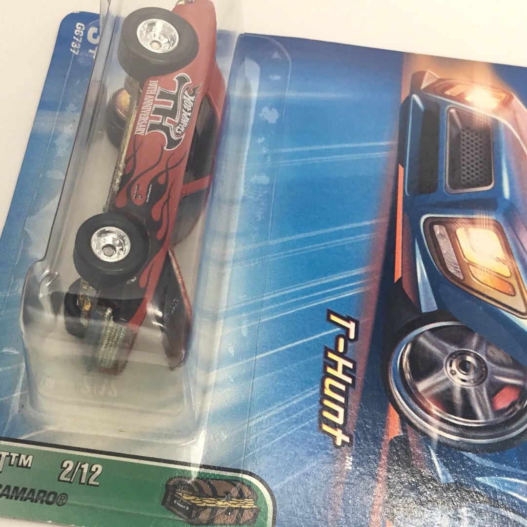 2005 Hot Wheels #122 Treasure Hunt 1967 Camaro real riders W/protector